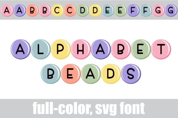 Alphabet Beads: A Playful SVG Font for Modern Creators