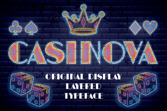 Casinova: A Font That Captures the Glow of Vintage Neon Signs