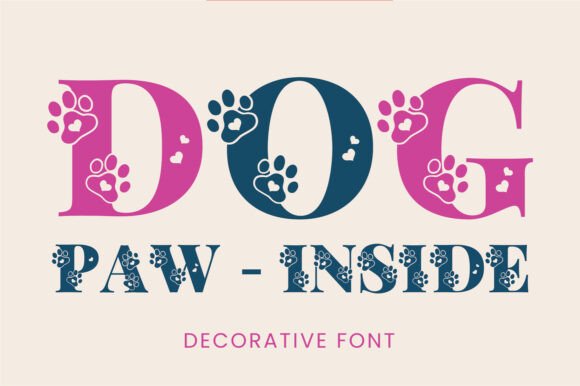 Dog Paw Inside: A Playful Typeface for Pet-Centric Designs