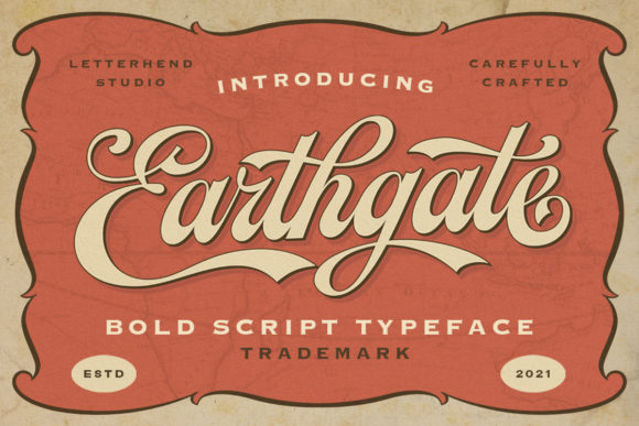 Earthgate: The Bold Handwritten Font for Retro-Modern Design