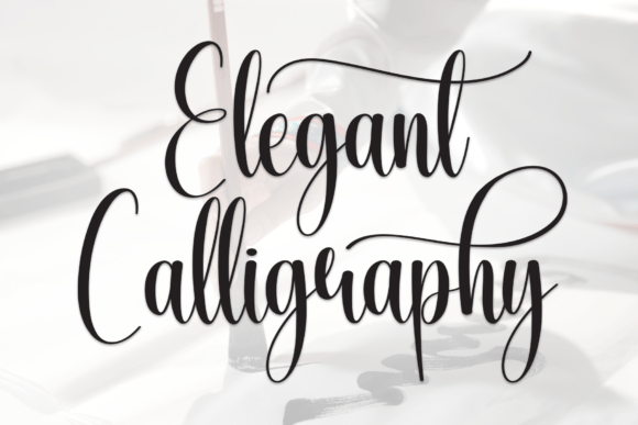 Elegant Calligraphy: A Font with Modern Brush-Stroke Flair