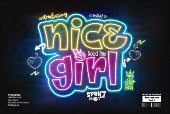 Nice Girl: The Graffiti Font with Unapologetic Edge