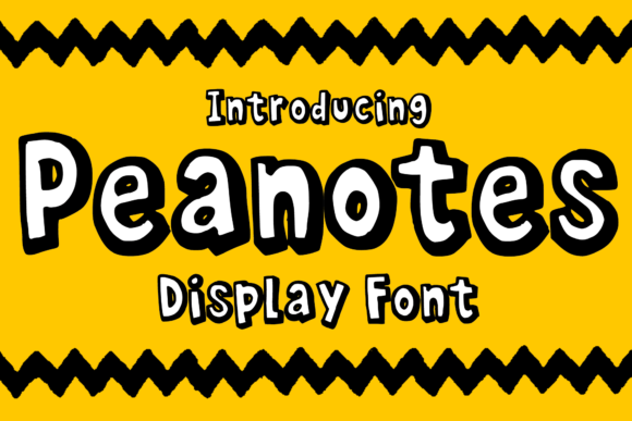 Peanotes: A Font That Brings 90s Cartoon Charm to Modern Design