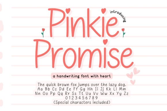 Pinkie Promise: A Font That Feels Like a Handwritten Note from a Friend