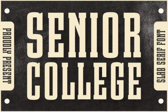 Senior College: A Typeface That Balances Authority and Charm
