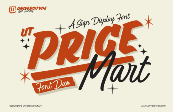 The UT Pricemart Font Duo: Where Bold Meets Beautiful