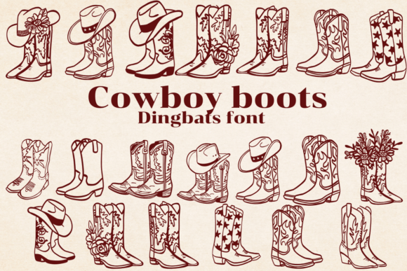 Unleash Your Inner Outlaw: The Cowboy Boots Font