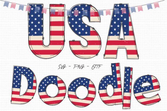 USA Doodle: Crafting Patriotic Charm for Every Project