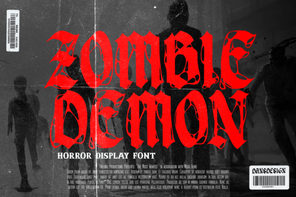 Zombie Demon: A Typeface That Bites Back in Bold Design